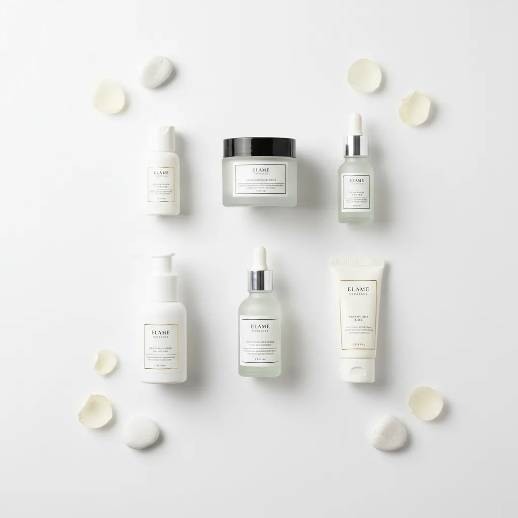 Seasonal marketing visual for cosmetics