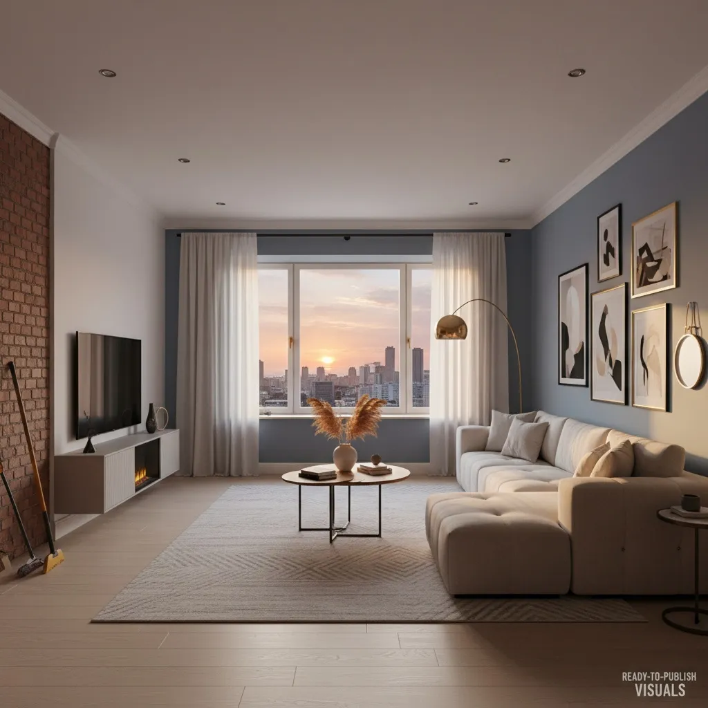 Interior staging for open house