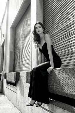 Petra - EMBROIDERED TEXTURED BLOUSE + 50TH ANNIVERSARY LEATHER TROUSERS WITH DARTS AND BELT - B&W Loading Dock