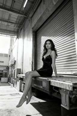 Petra - ASYMMETRIC TEXTURED BLOUSE - LIMITED EDITION + 50TH ANNIVERSARY WOOL BLEND TROUSERS - B&W Loading Dock