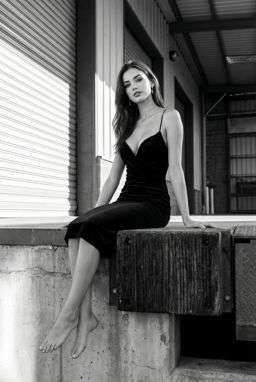 Petra - LADDER STITCH FLOWING BLOUSE + 50TH ANNIVERSARY WOOL BLEND TROUSERS - B&W Loading Dock