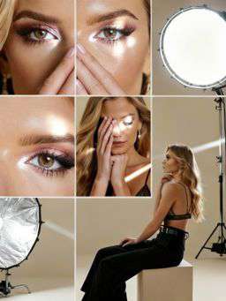 Anna 2 - LACE TRIANGLE BRALETTE + 50TH ANNIVERSARY WOOL-BLEND TROUSERS WITH BELT - Editorial 3x3 Grid [Rotated 26° Right]